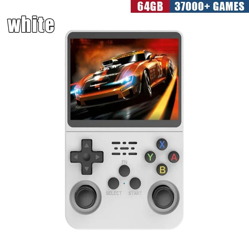 R36S Retro Handheld Game Console - 3.5 Inch IPS Screen, 64GB/128GB/256GB, Portable Gaming Device with Built-in Games