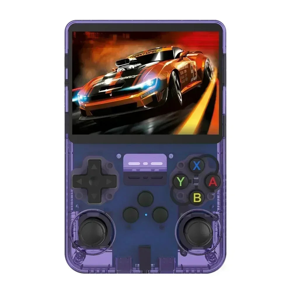 R36S Retro Handheld Game Console - 3.5 Inch IPS Screen, 64GB/128GB/256GB, Portable Gaming Device with Built-in Games