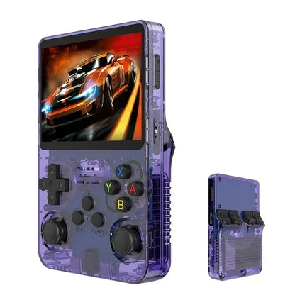 R36S Retro Handheld Game Console - 3.5 Inch IPS Screen, 64GB/128GB/256GB, Portable Gaming Device with Built-in Games