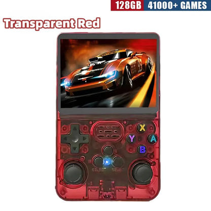 R36S Retro Handheld Game Console - 3.5 Inch IPS Screen, 64GB/128GB/256GB, Portable Gaming Device with Built-in Games